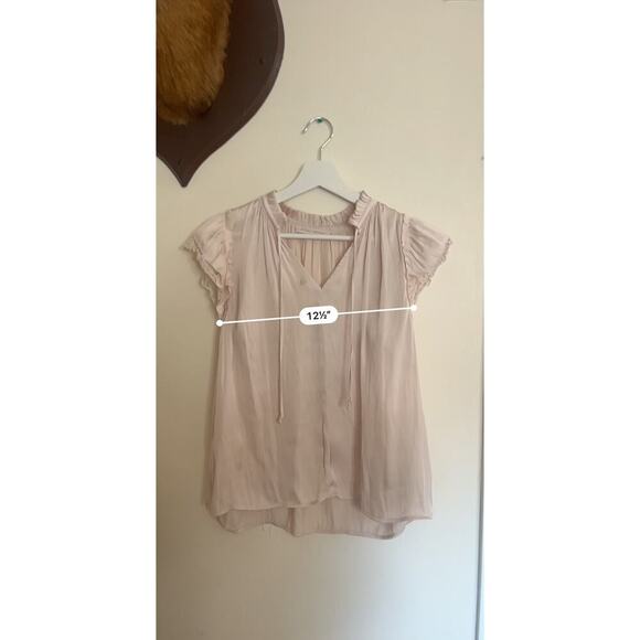 Pookie & Sebastian Silky Cream Top Women’s M Lace Layering Edwardian Regal - Picture 6 of 8